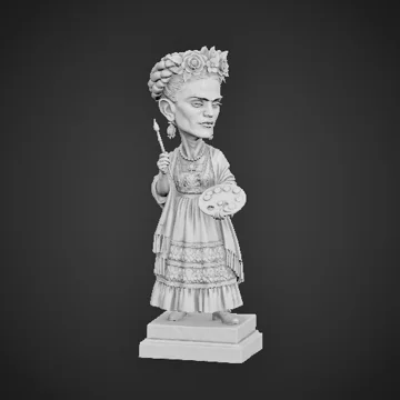 Frida Kahlo statue artwork