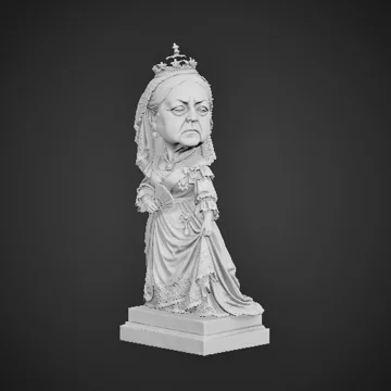 Queen Victoria statue artwork